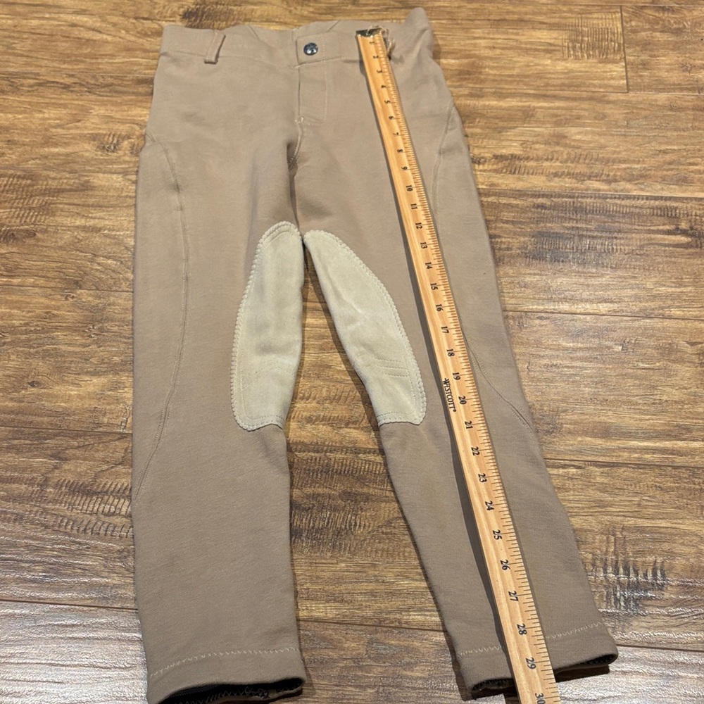 Kids Tan Equestrian elation Pants/breeches - Picture 2 of 12